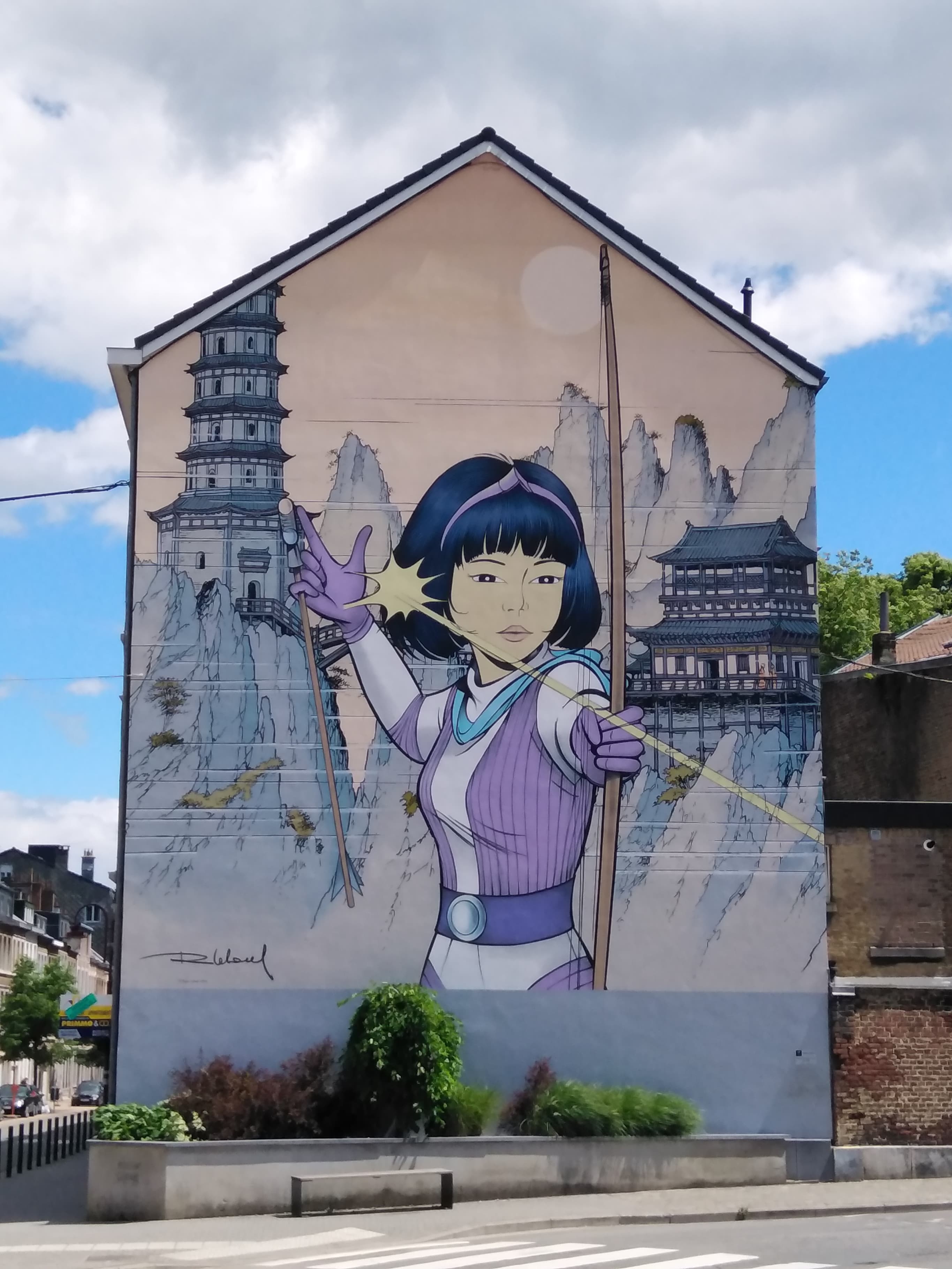 Yoko Tsuno fresco in Verviers